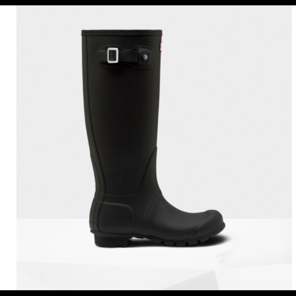 Black Tall Hunters Boots W/ Hunter Socks